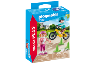 Děti s kolečkovými bruslemi a kolem 70061 Playmobil Playmobil