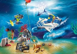 Adventní kalendář "Zábava ve vodě - Nasazení policejních potápěčů" 70776 Playmobil Playmobil