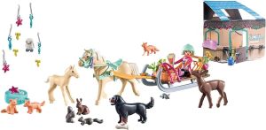 Adventní kalendář Koně "Vánoční jízda na saních" 71345 Playmobil Playmobil