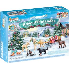 Adventní kalendář Koně "Vánoční jízda na saních" 71345 Playmobil