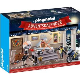 Adventní kalendář Policie &quot;Krádež v muzeu&quot; 71347 Playmobil