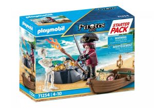 Pirát s veslicí a pokladem 71254 playmobil Playmobil