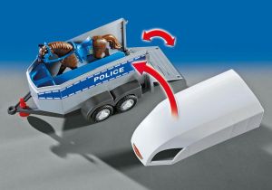 Policejní kůň s přívěsem 6922 Playmobil Playmobil