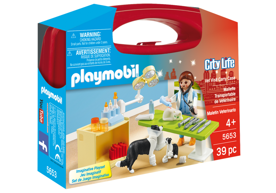 Přenosný kufřík - Návštěva u veterinářky 5653 Playmobil Playmobil