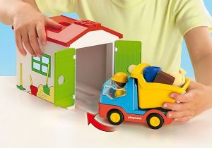 Vyklápěcí auto s garáží (1.2.3) 70184 Playmobil Playmobil